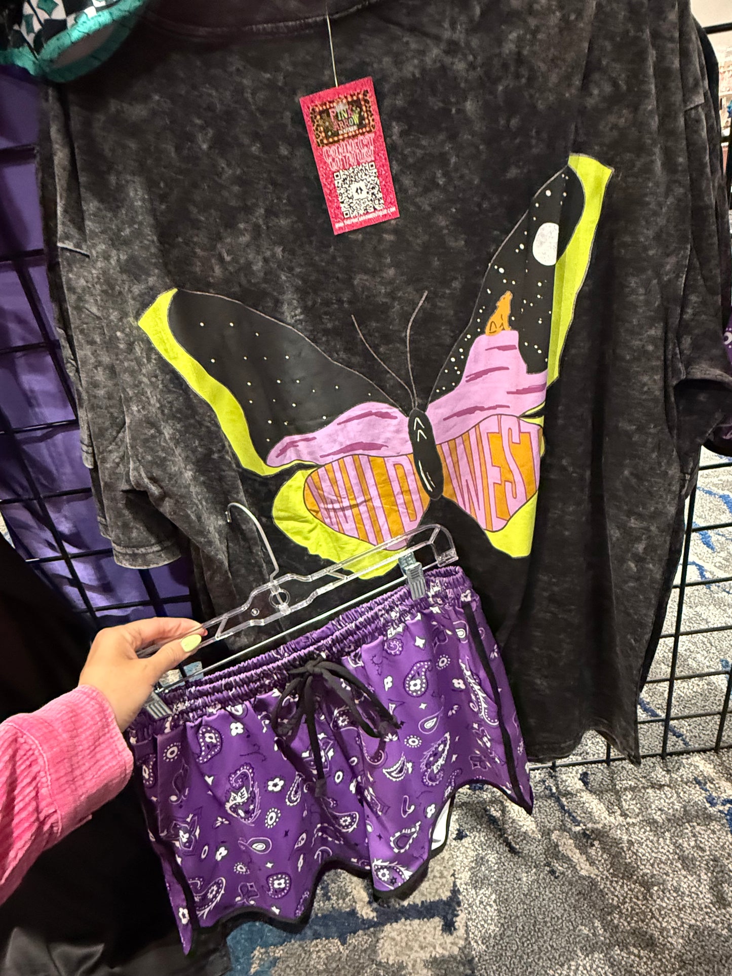Bandana Babe Purple Shorts