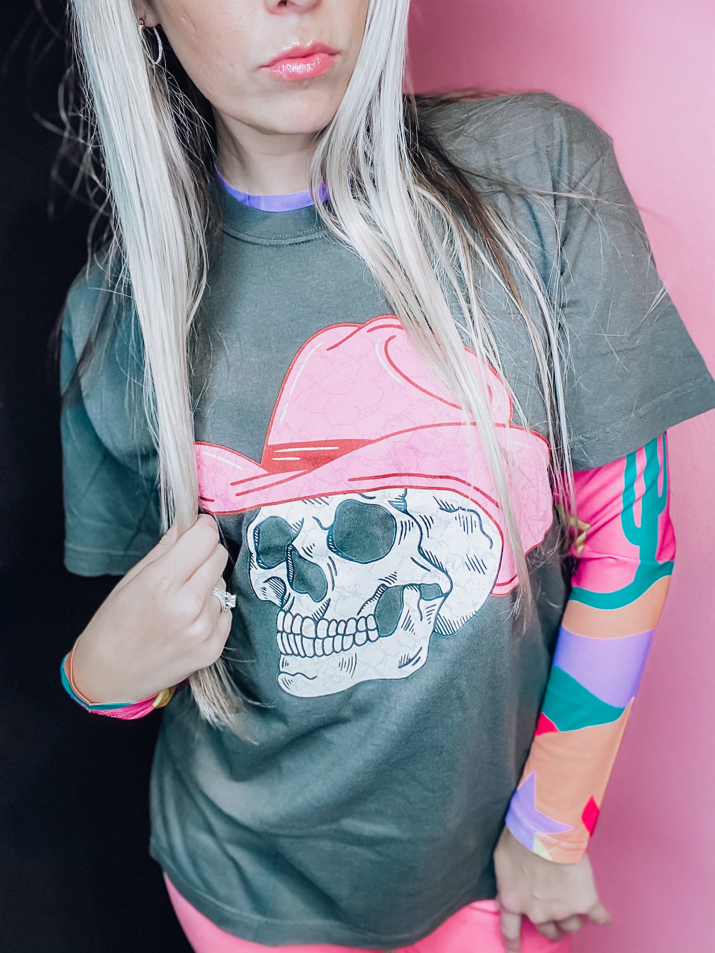 Cowgirl Skull Tee