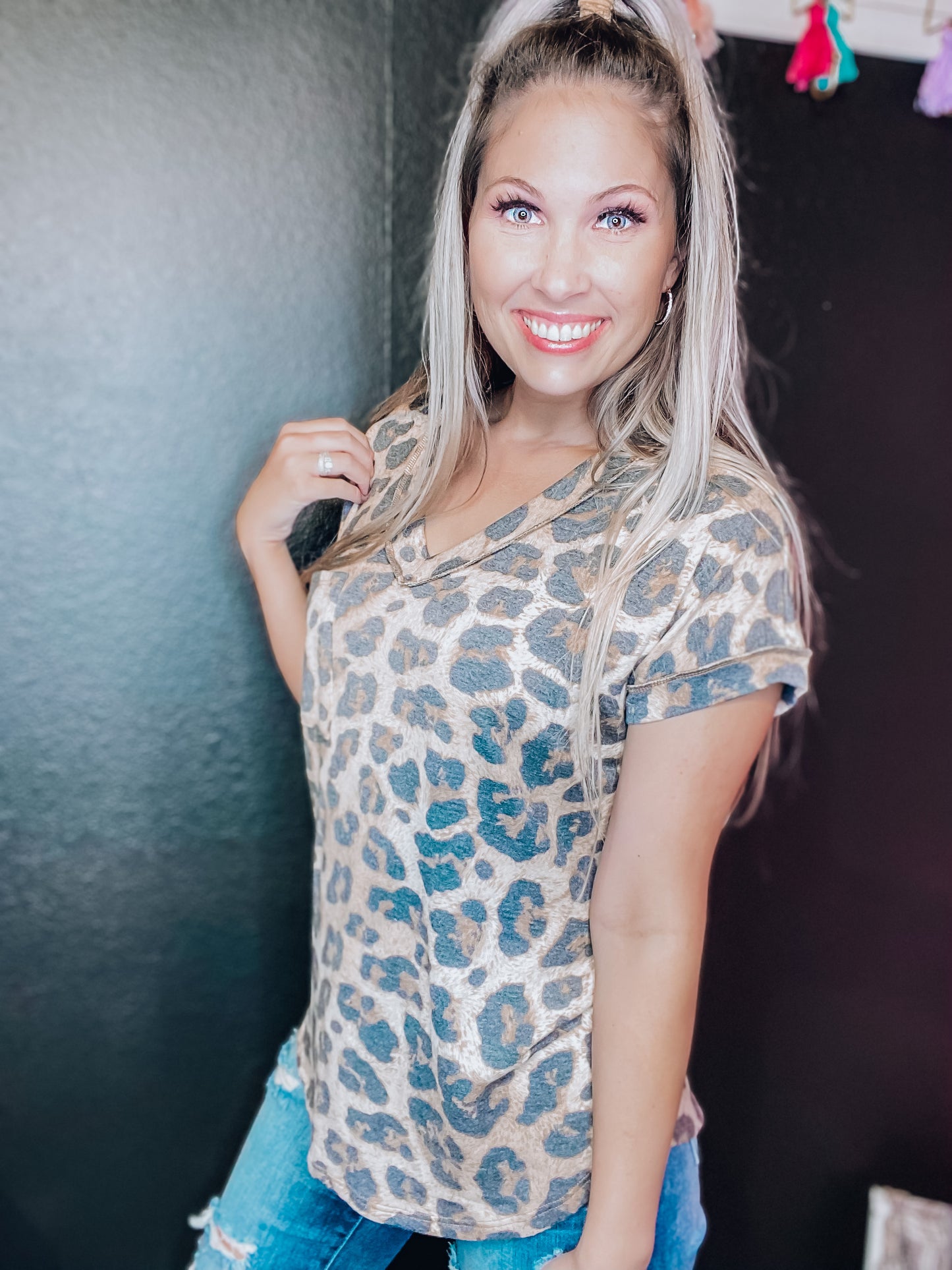 Running Wild Leopard Top