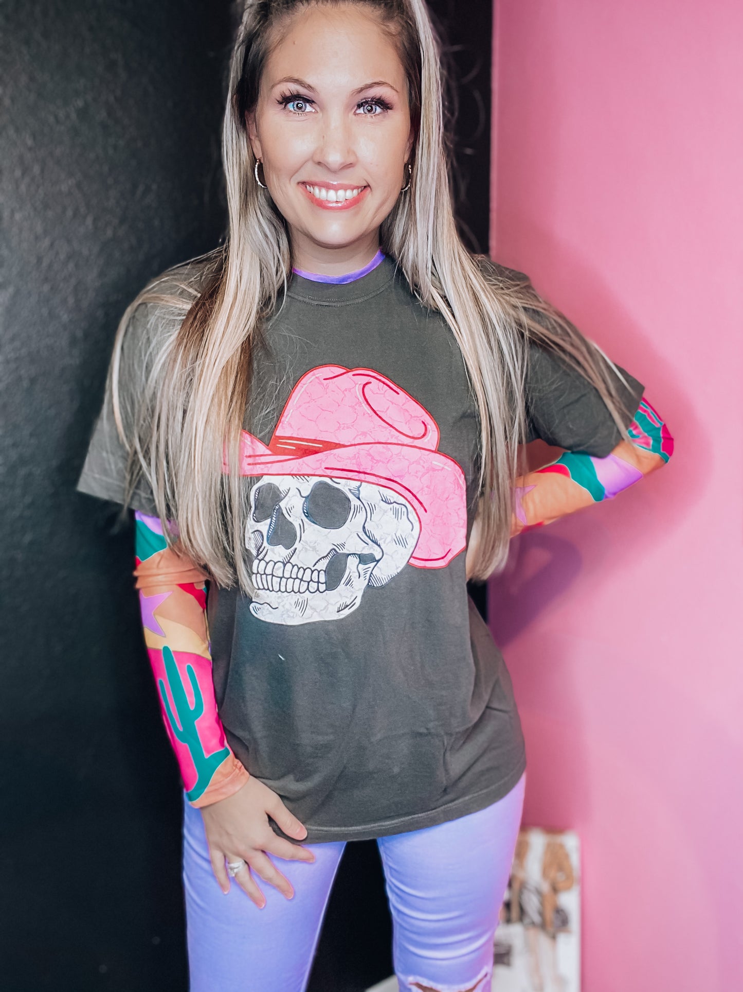Cowgirl Skull Tee