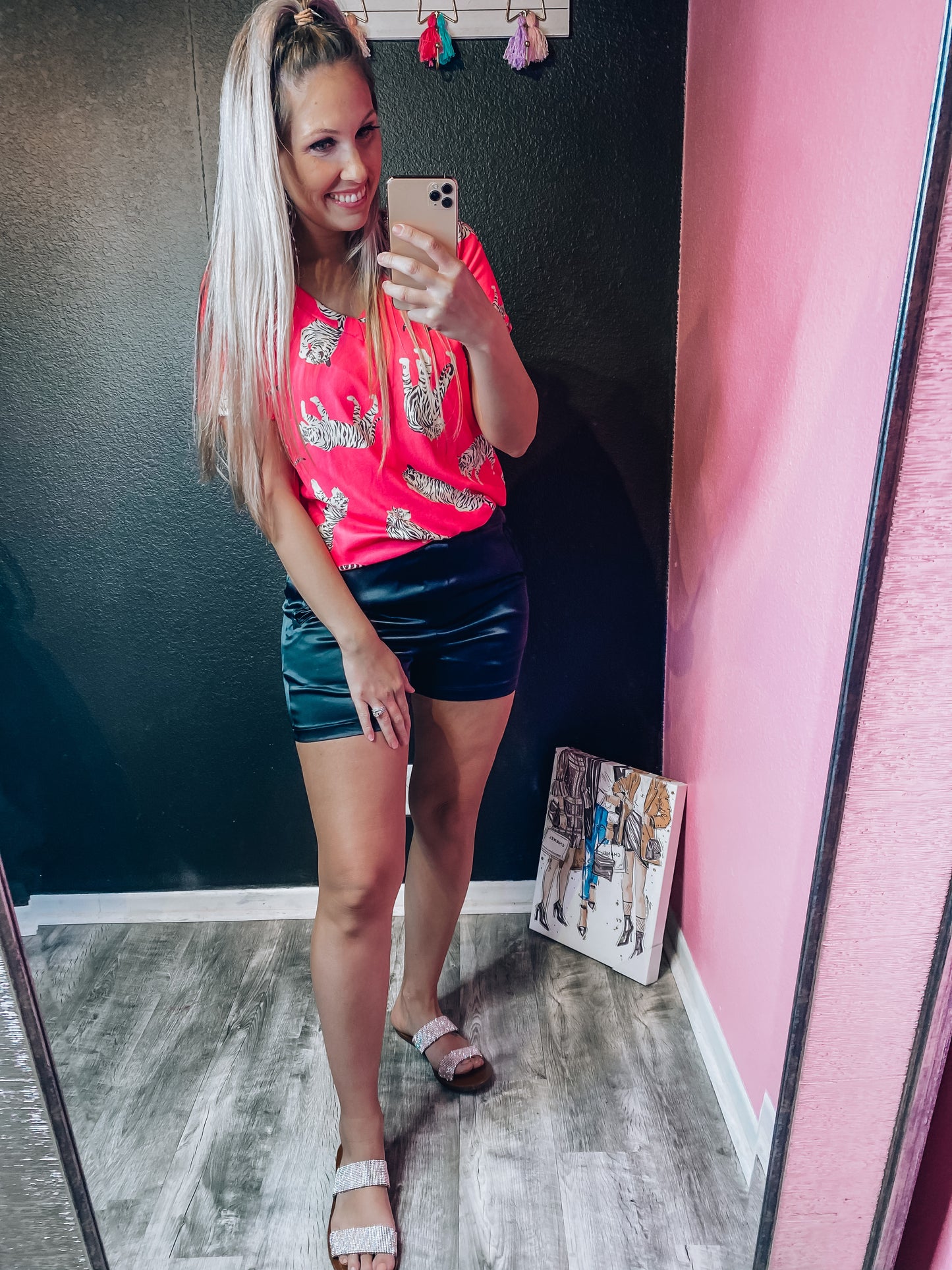 Tuxedo Black Shorts