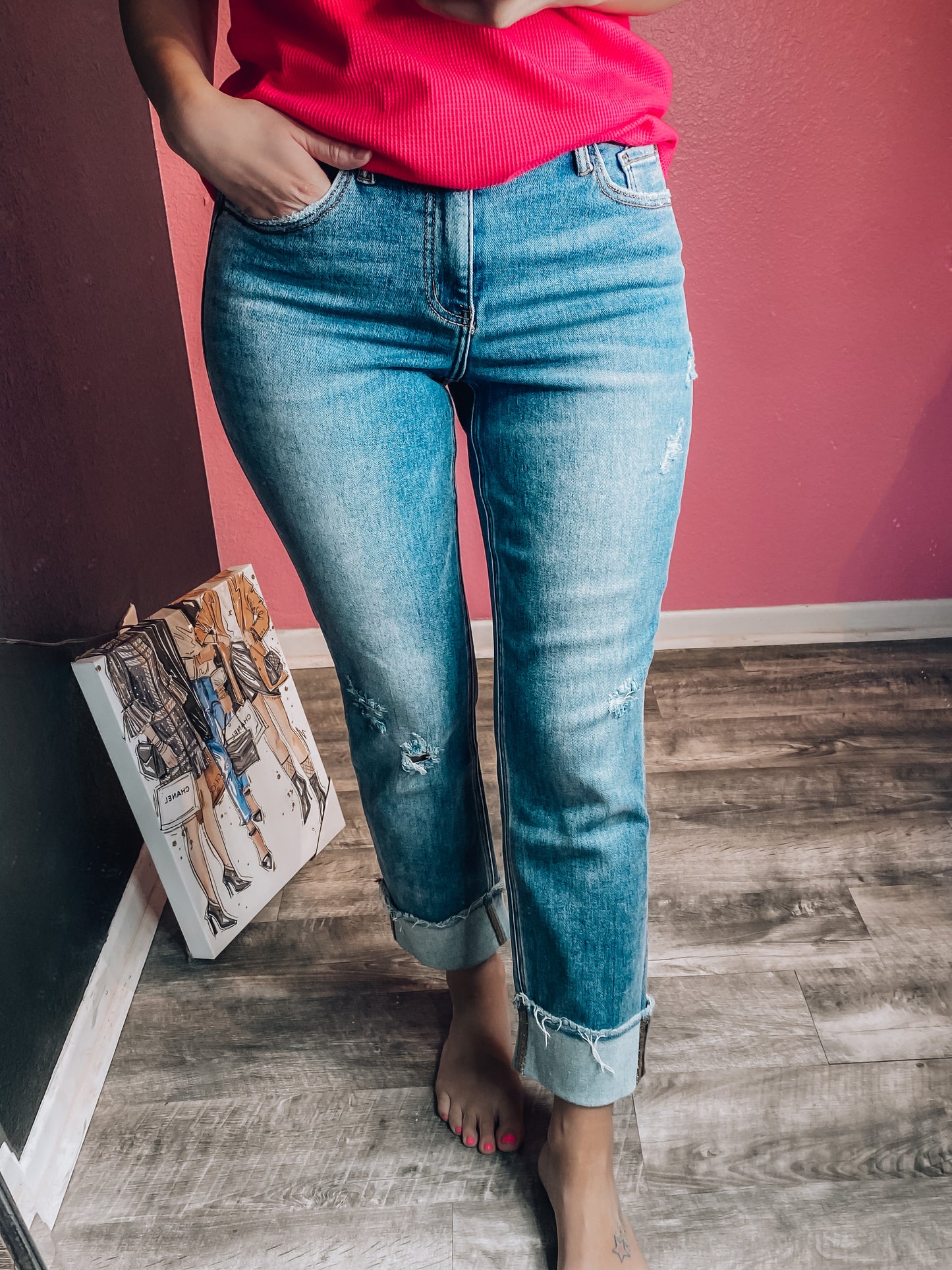 Coco Cuffed Denim Jeans
