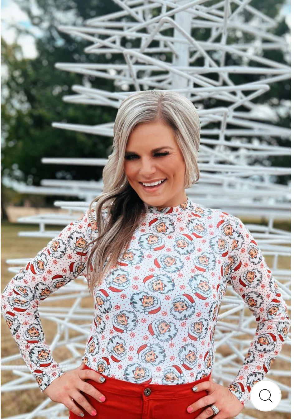 Dear Santa Mesh Top