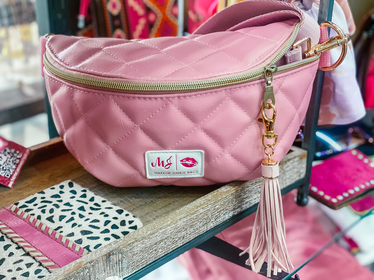 Blush Quilted Sidekick - Makeup Junkie