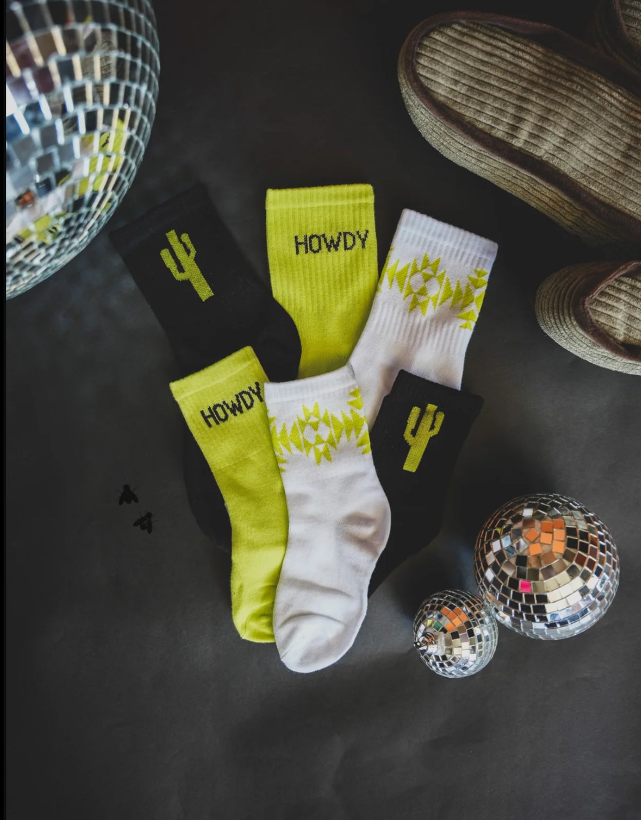 Sock Em' Silly - Cacti Neon