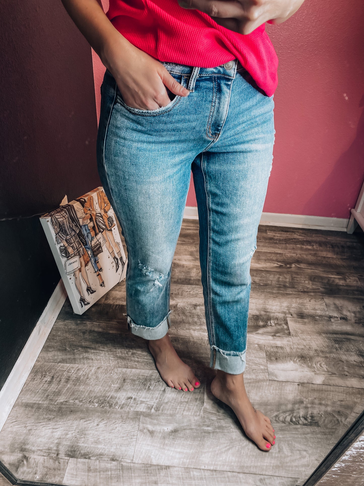 Coco Cuffed Denim Jeans