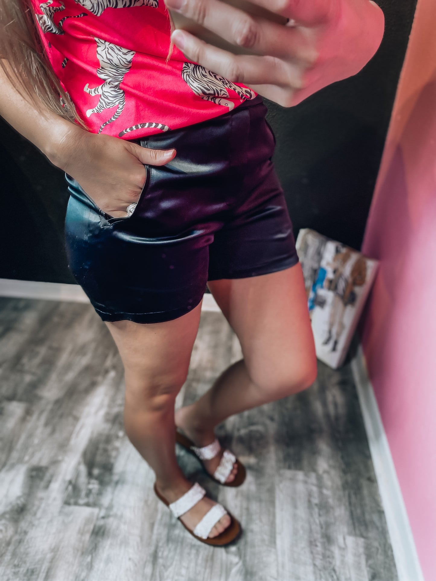 Tuxedo Black Shorts