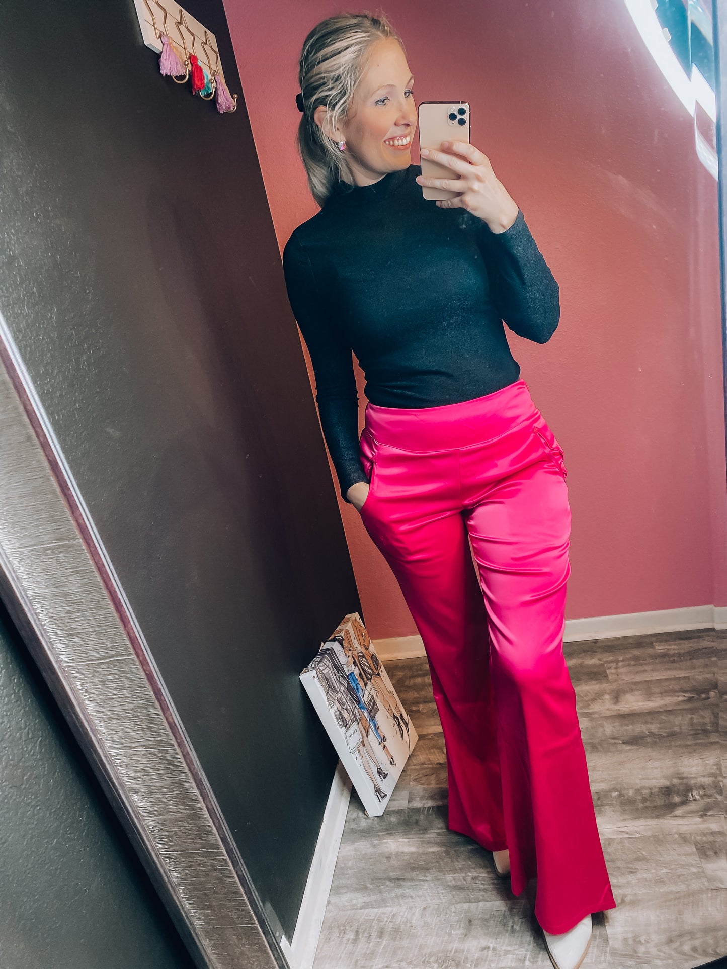 Any Man Of Mine Flares - Pink