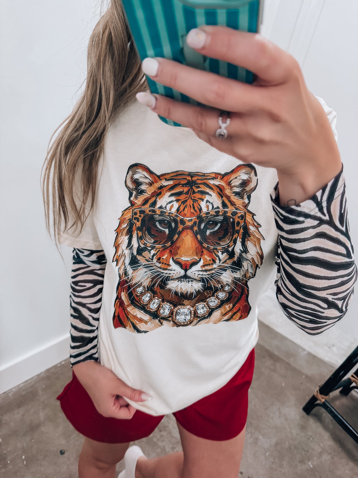 Cowgirl Safari Mesh Top