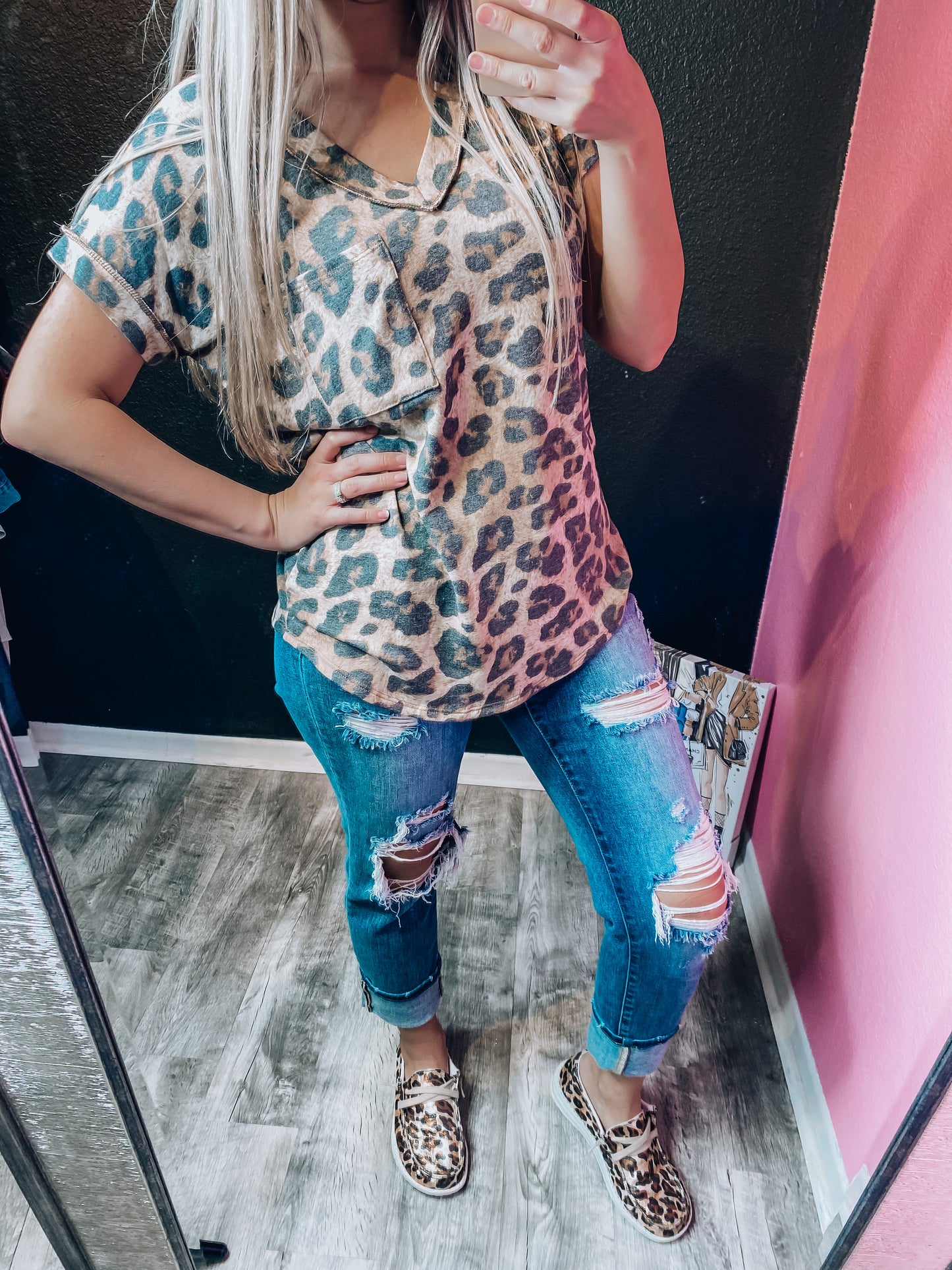 Running Wild Leopard Top