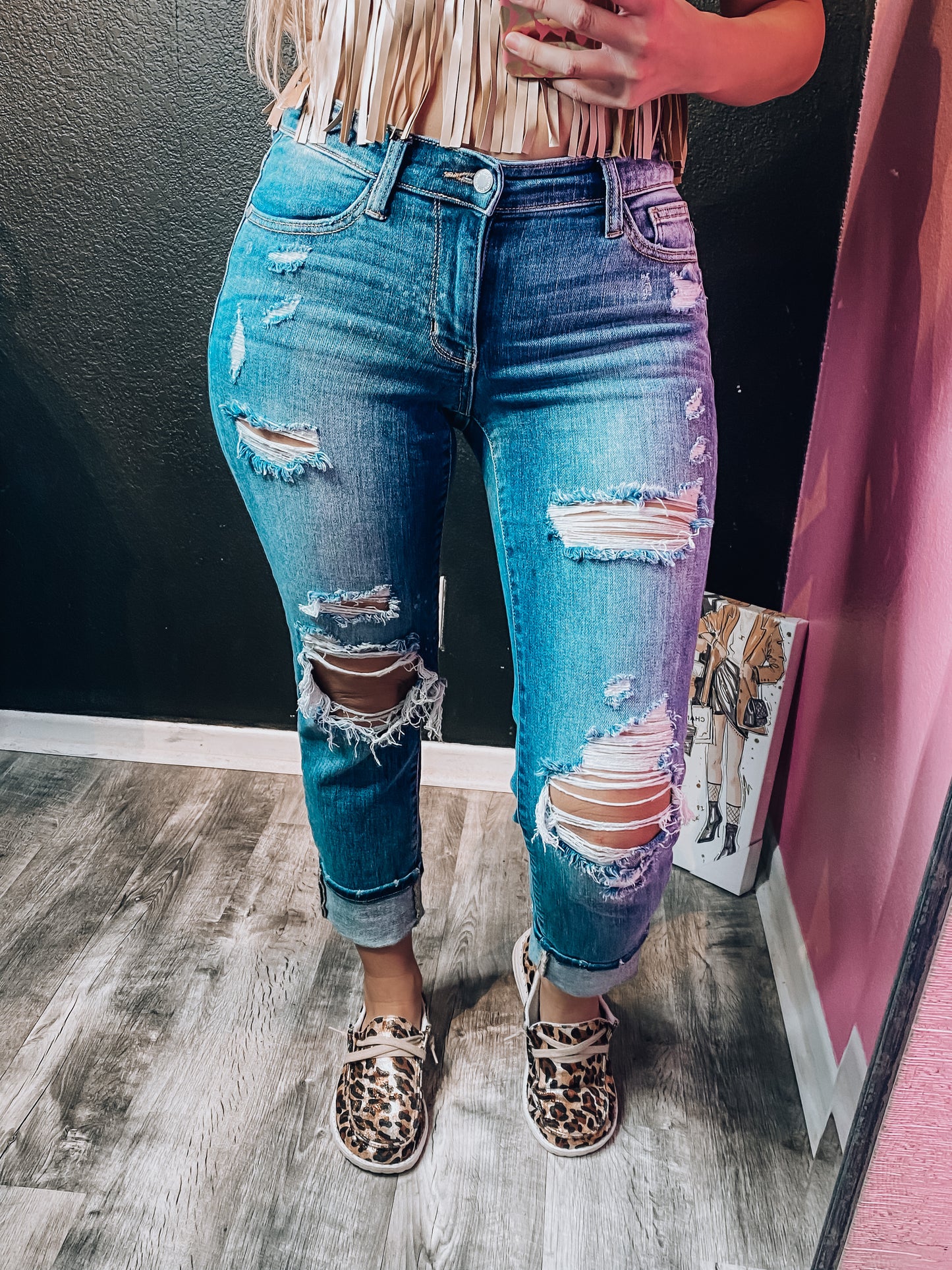 Bleach Splatter Mid Rise Judy Blue Jeans