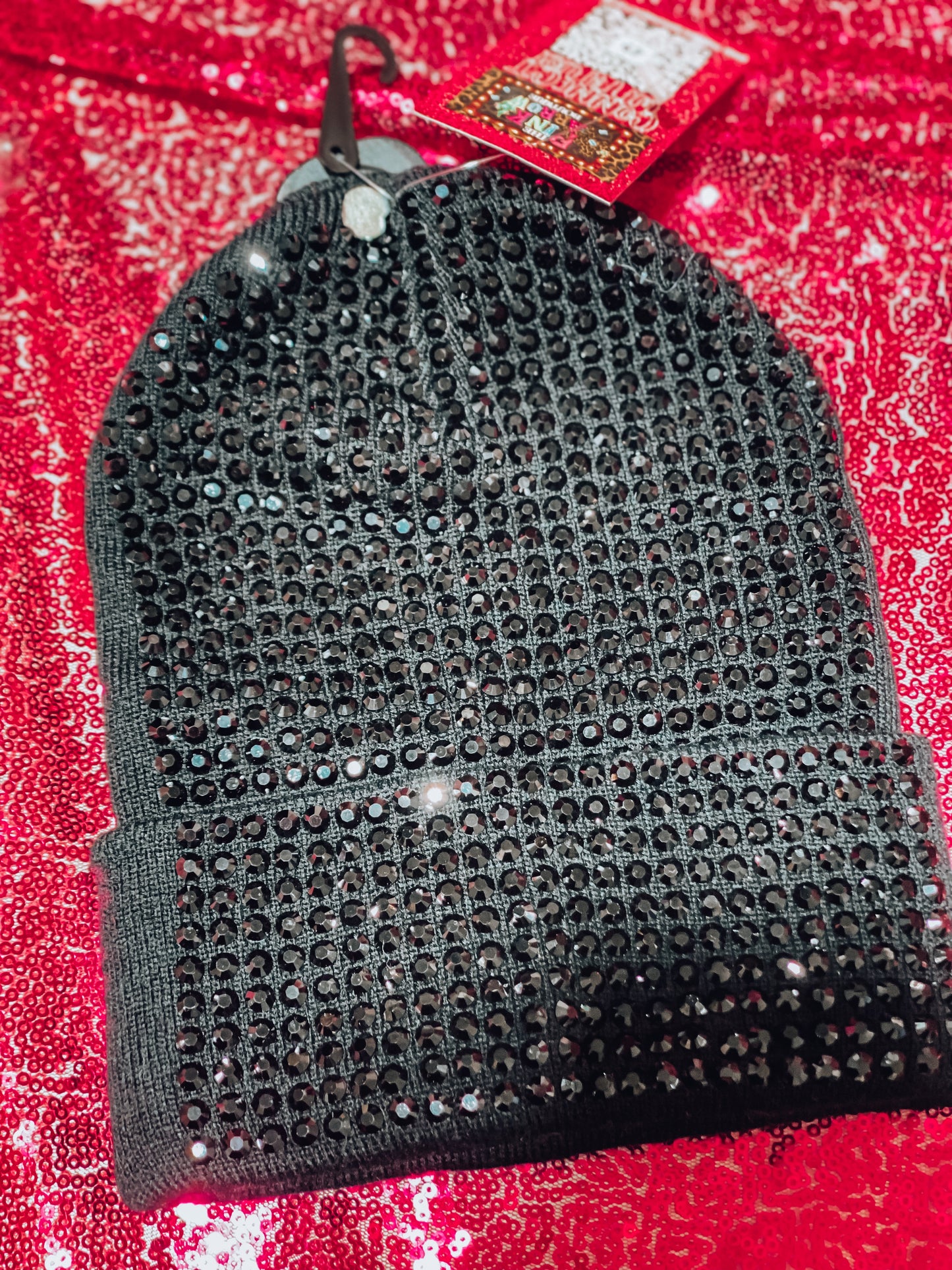 Black Bling Beanie