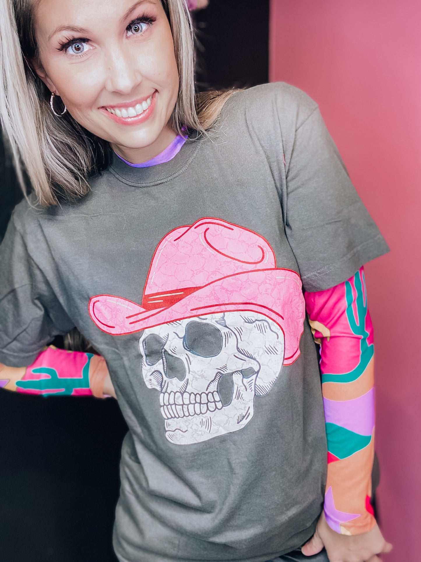 Cowgirl Skull Tee
