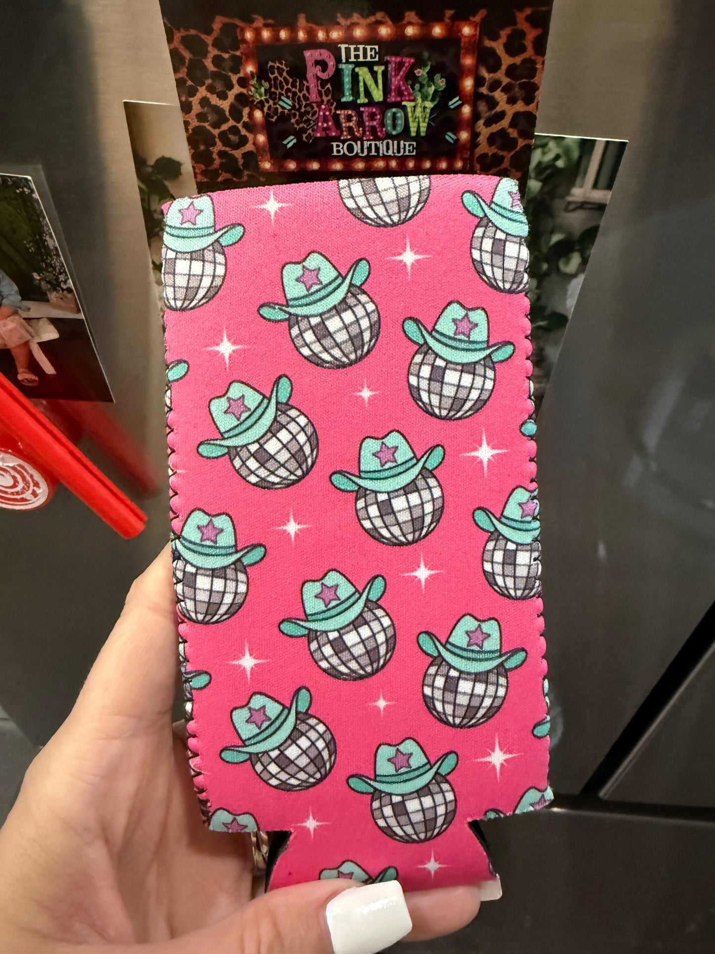 Magnetic Slim Koozie - Disco
