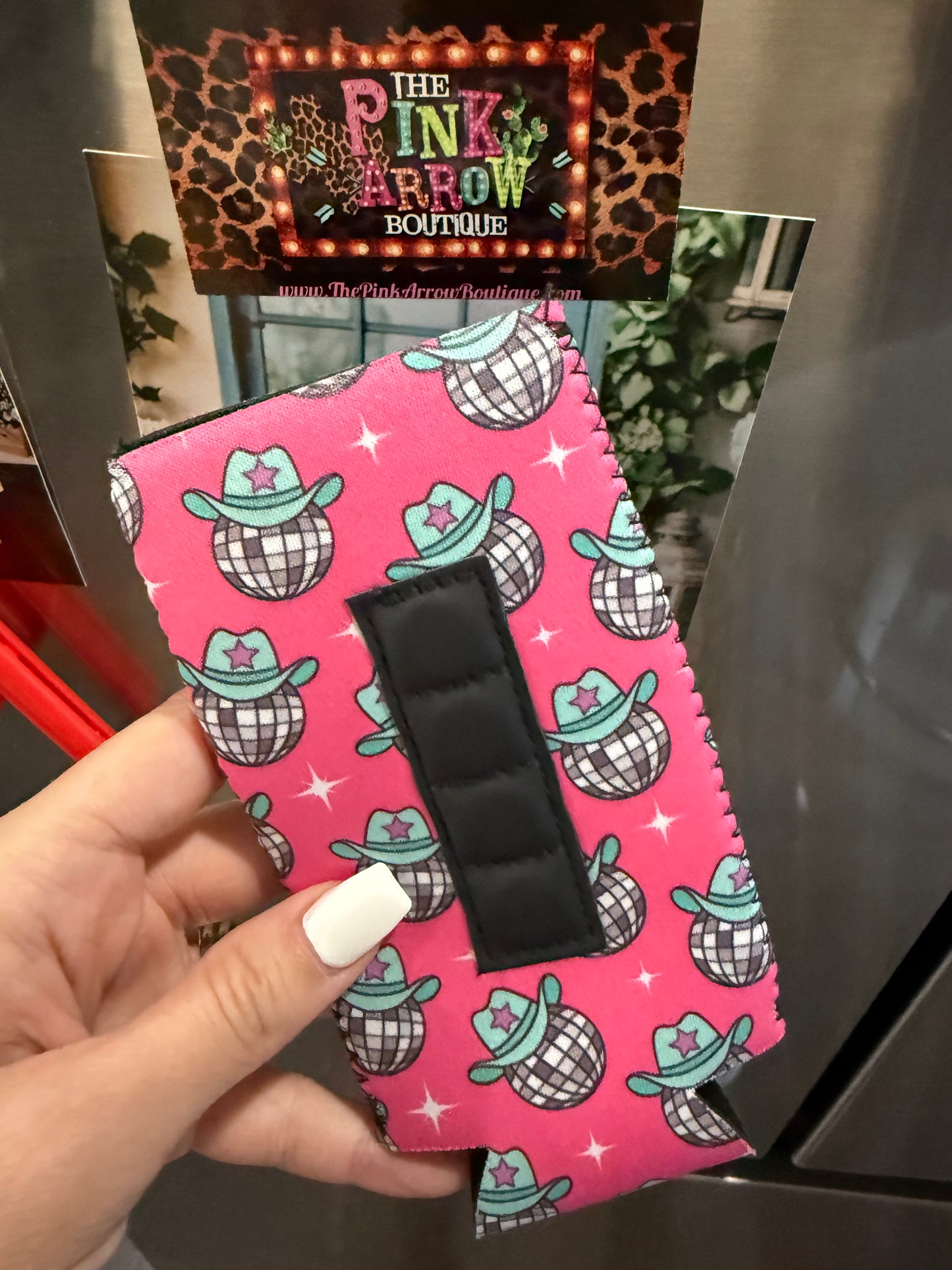 Magnetic Slim Koozie - Disco