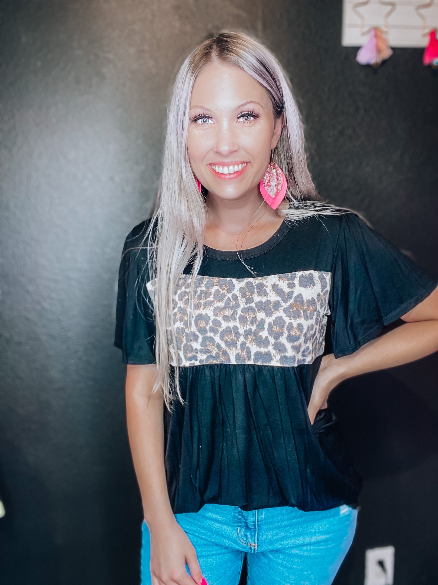 Touch of Leopard Top