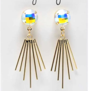 Cleopatra Iridescent Earrings
