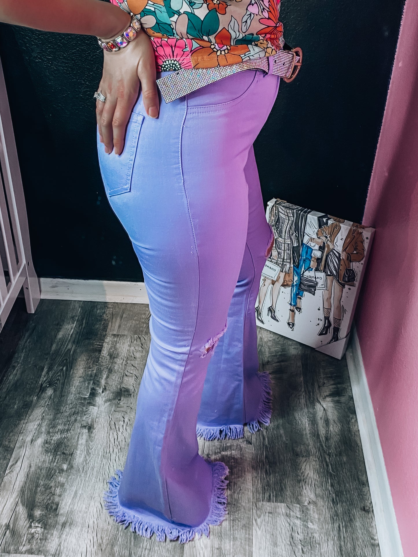 The Girlie Girl Flares - Lavender