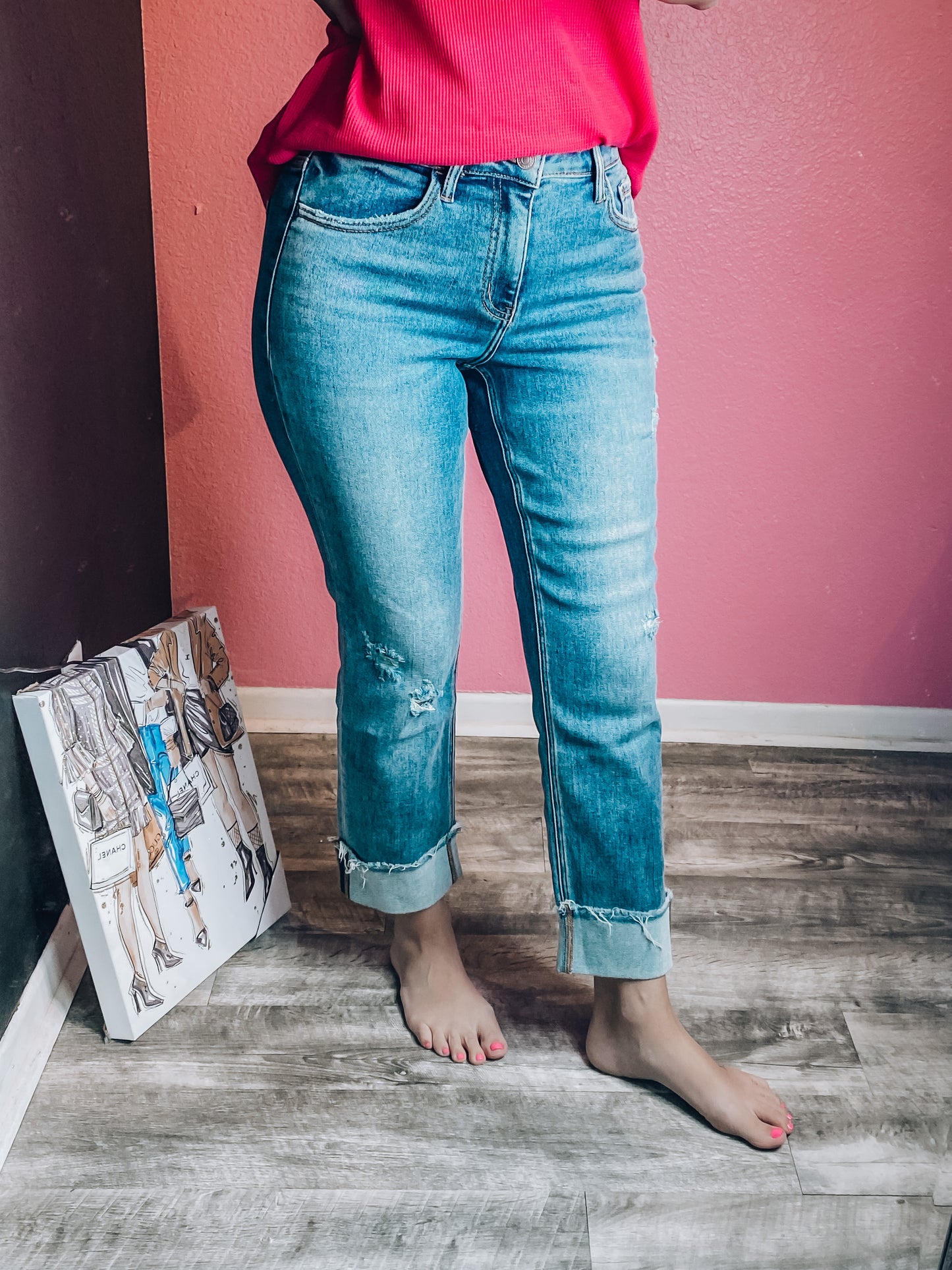 Coco Cuffed Denim Jeans
