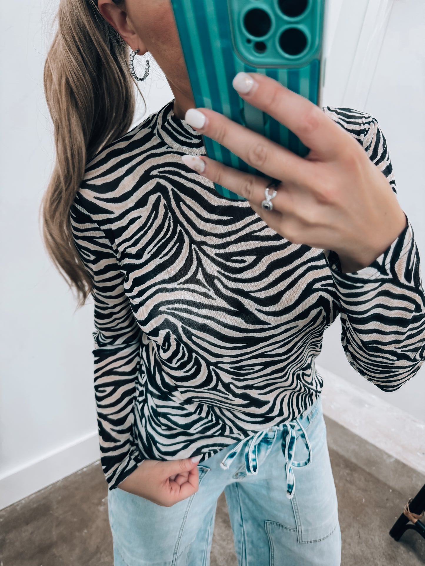 Cowgirl Safari Mesh Top