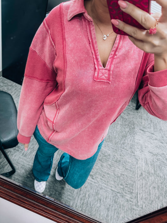 Muave Mineral Wash Top