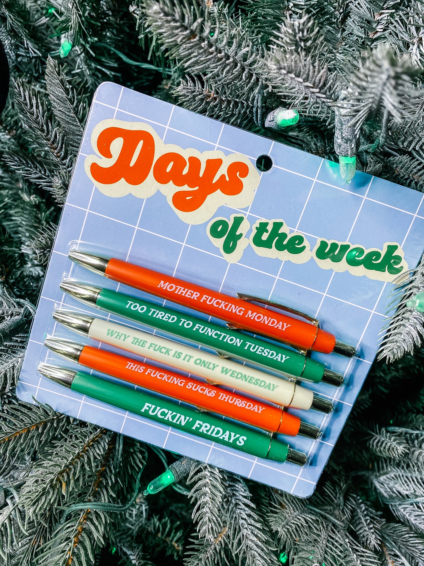 F Bomb Days of the Week Pen Set