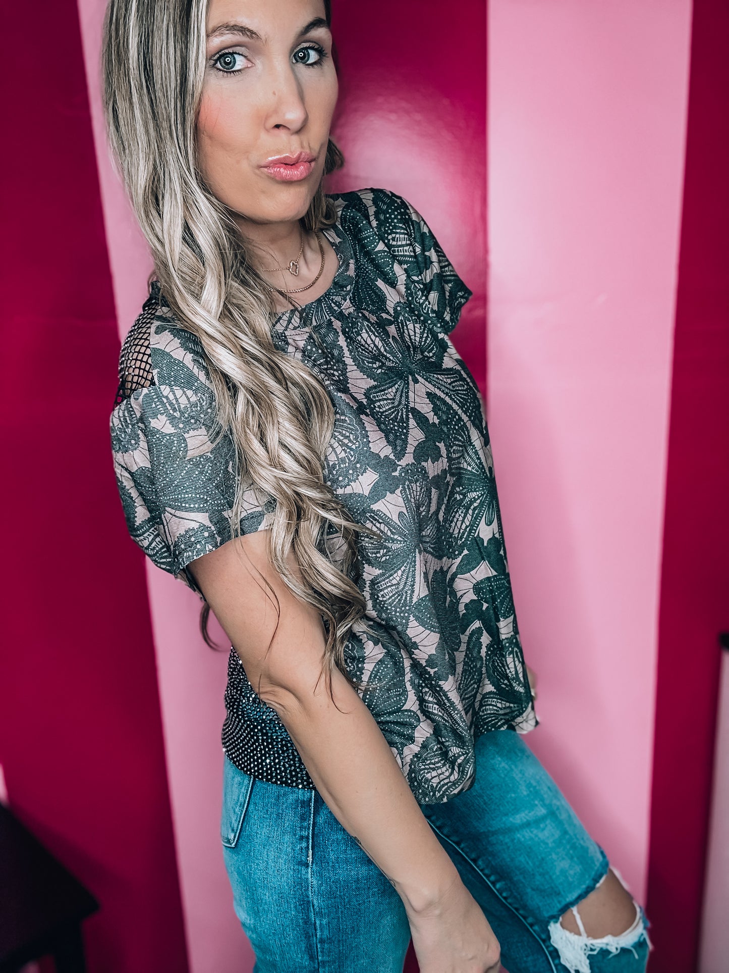 Butterfly Bling Top