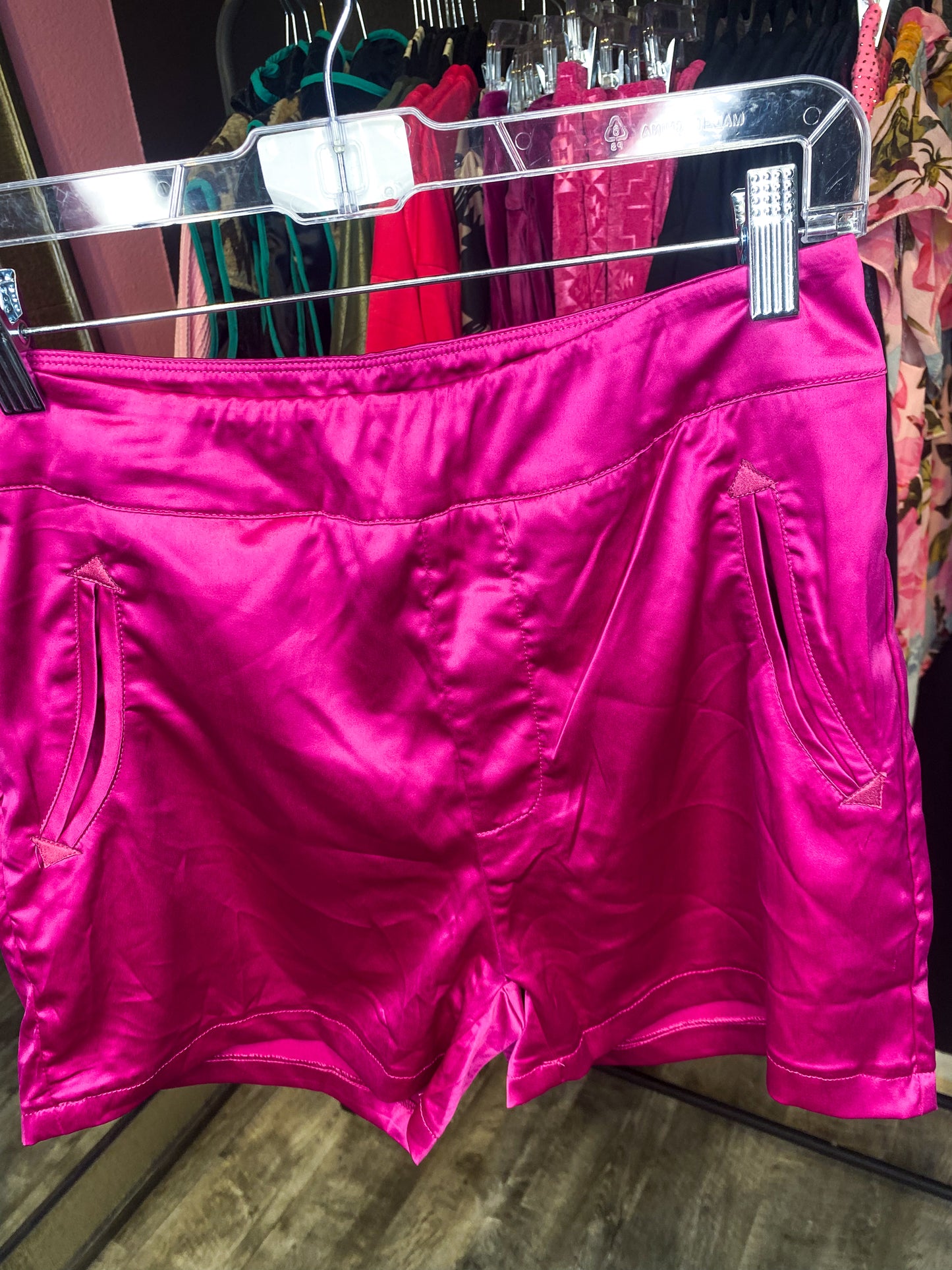 Pink Tuxedo Shorts