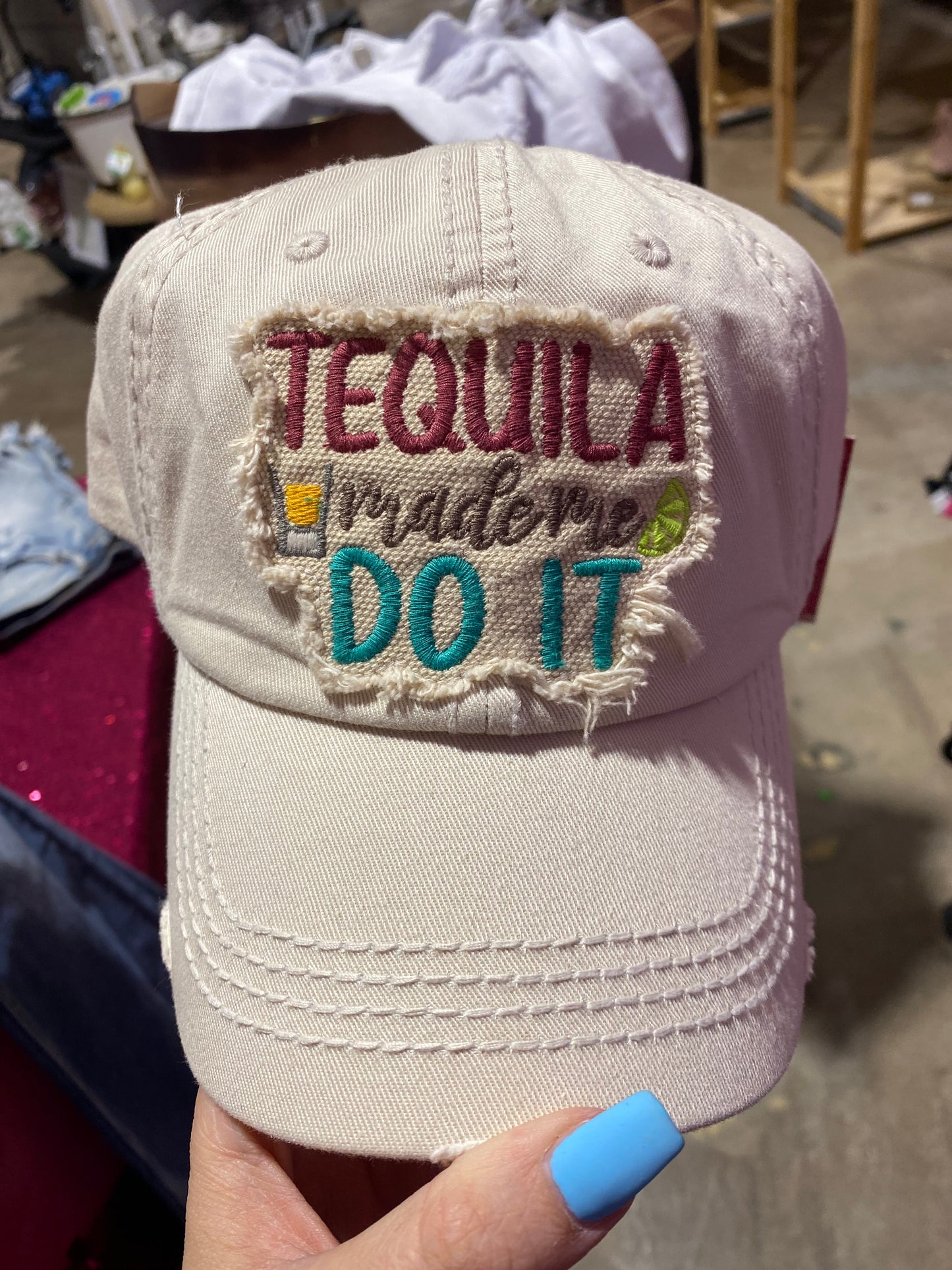 Tequila made me do it hat - 2 color options