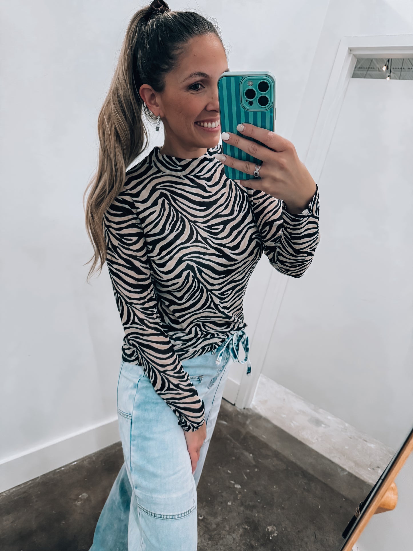 Cowgirl Safari Mesh Top