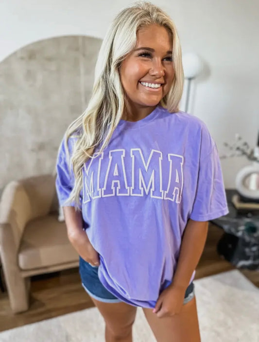 Lilac Mama Puff Tee