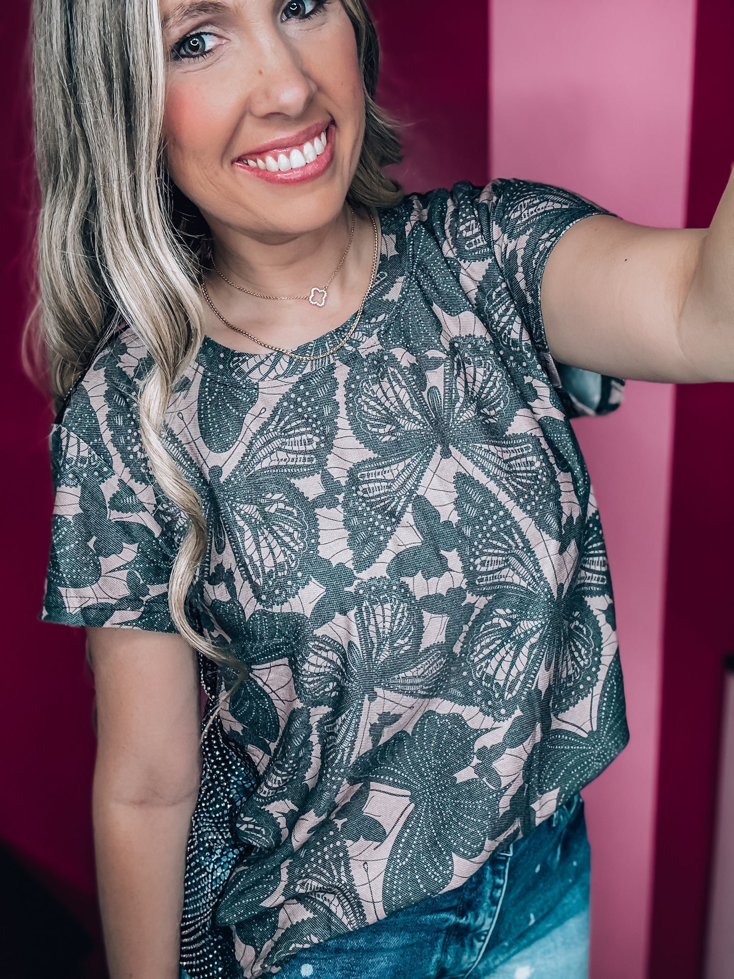 Butterfly Bling Top