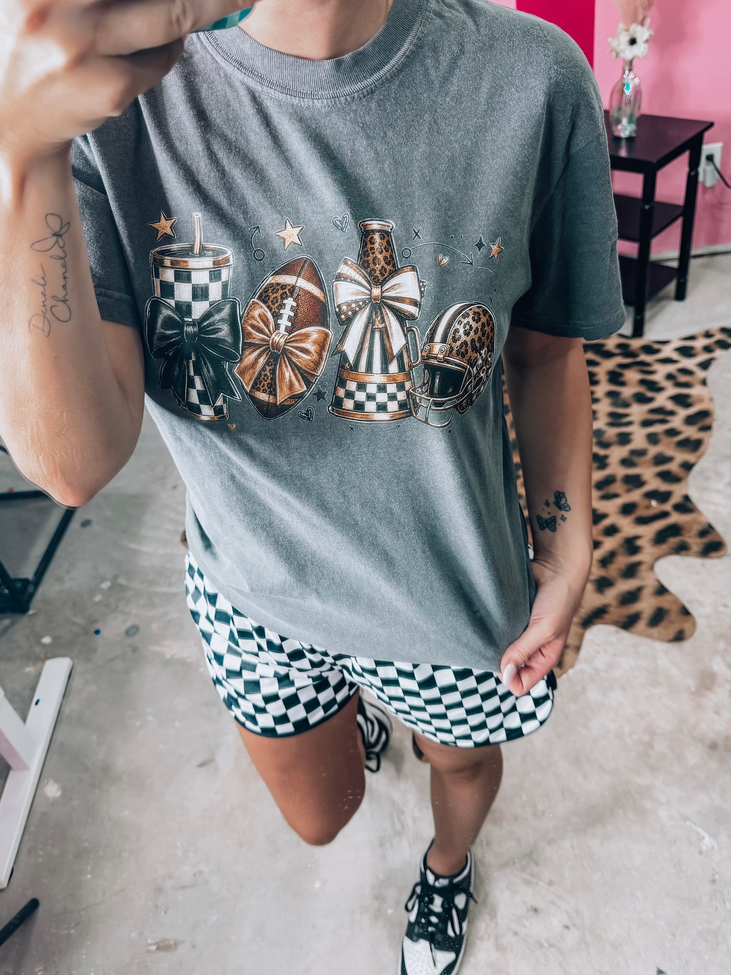 Coquette Football Game Day Tee