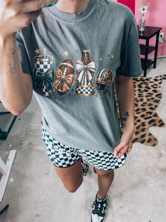 Coquette Football Game Day Tee