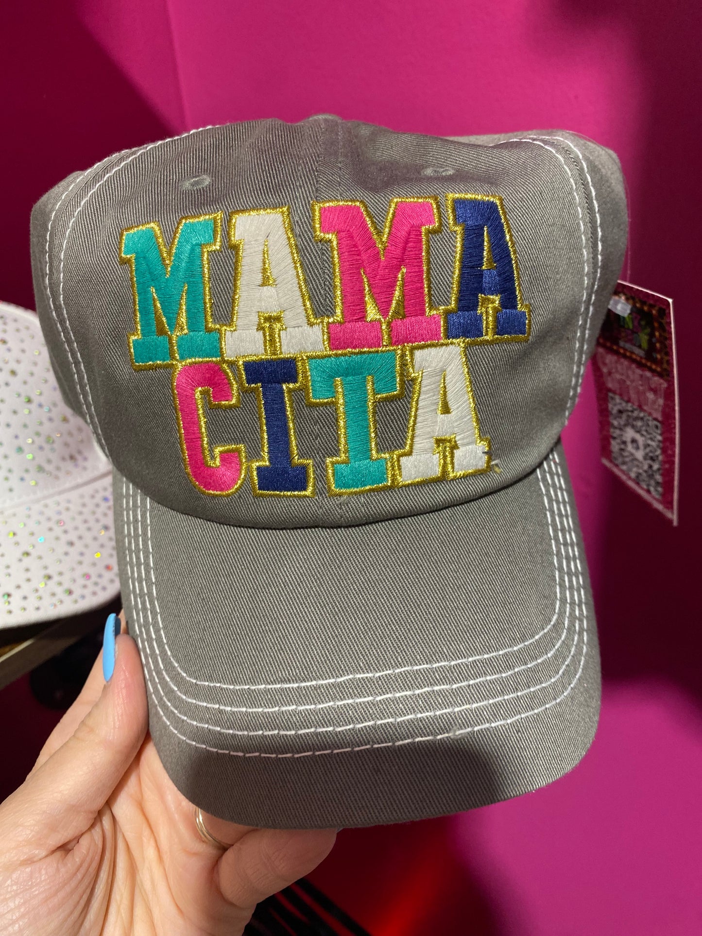 Mamacita Varsity Gray Hat