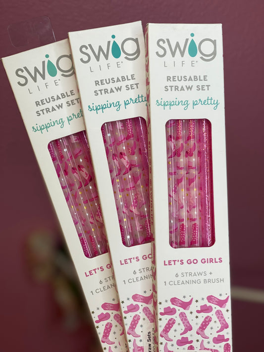 Swig Reusable Straws - Let's Go Girls