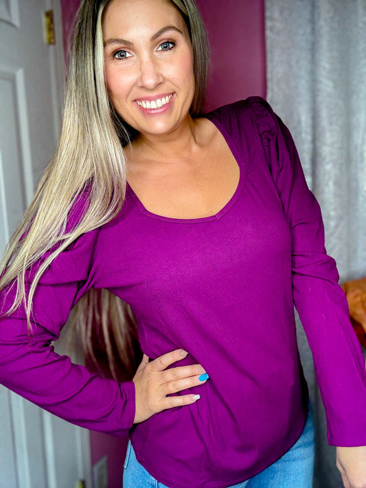 Something Classy Plum Top