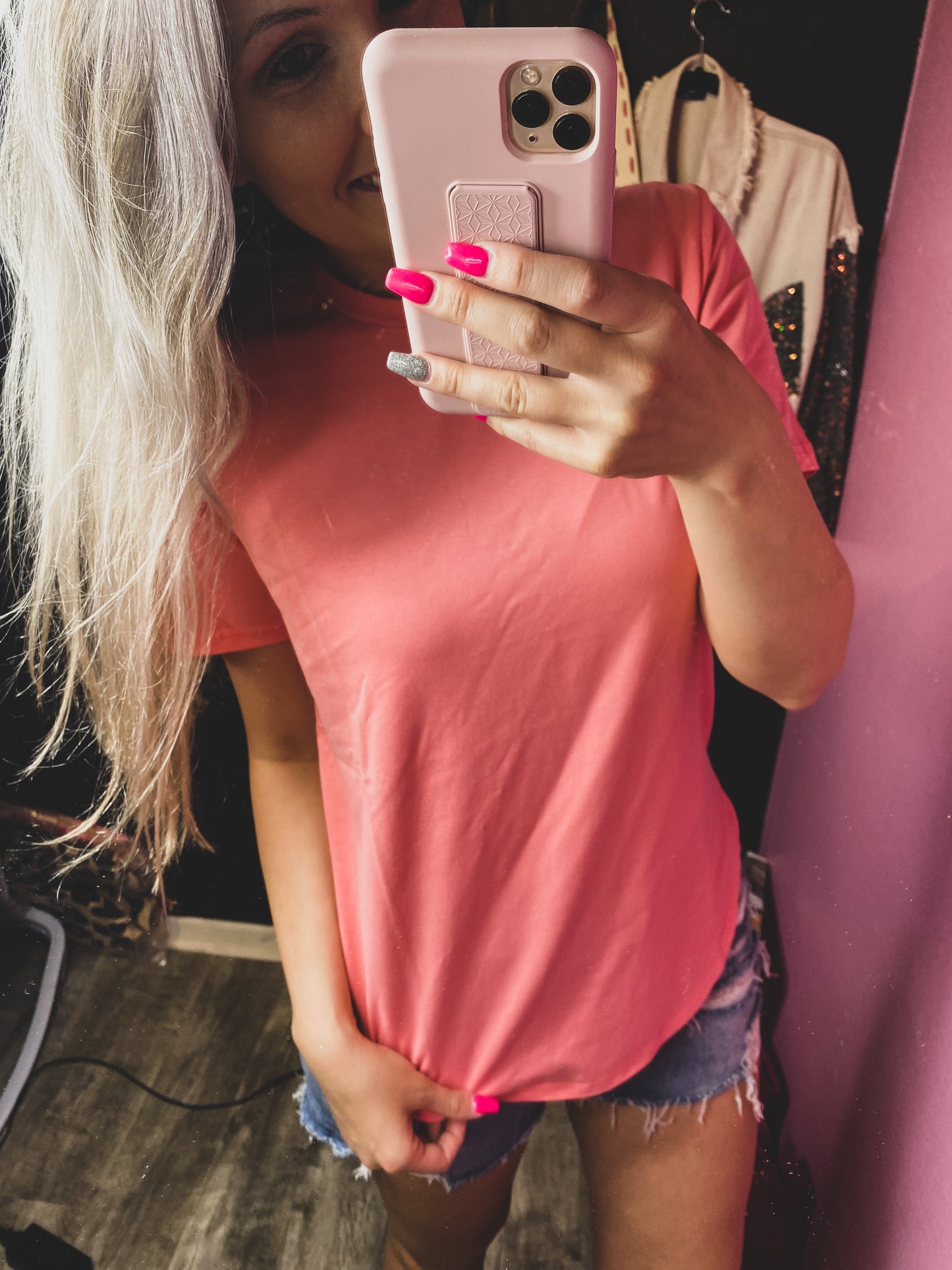 The Basic Top - Coral