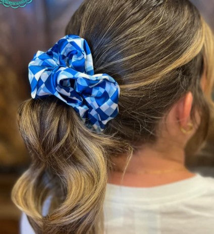 Pep Rally Scrunchie Blue