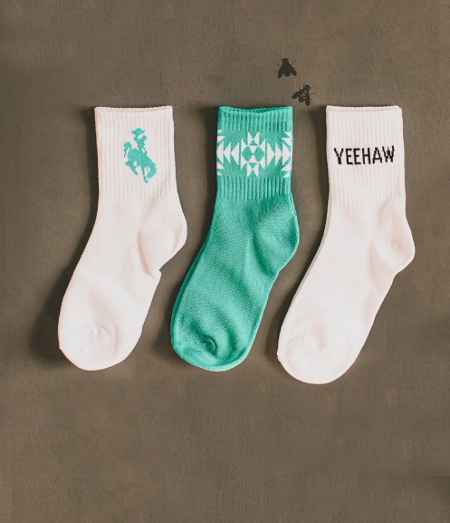 Sock Em' Silly - Crisp 3pk Socks